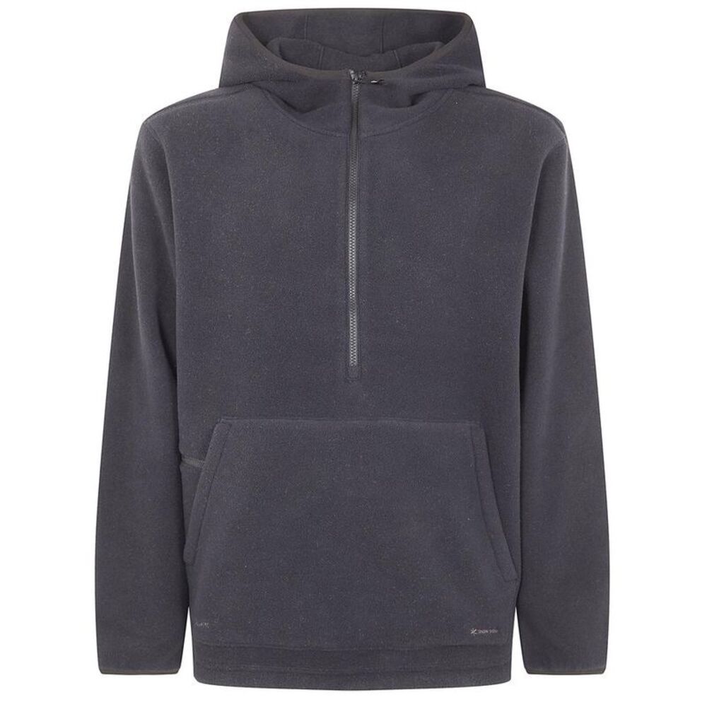 SNOW PEAK Men's Fleece Half-Zip Hoodie Men BLACK Sweaters & Cardigans